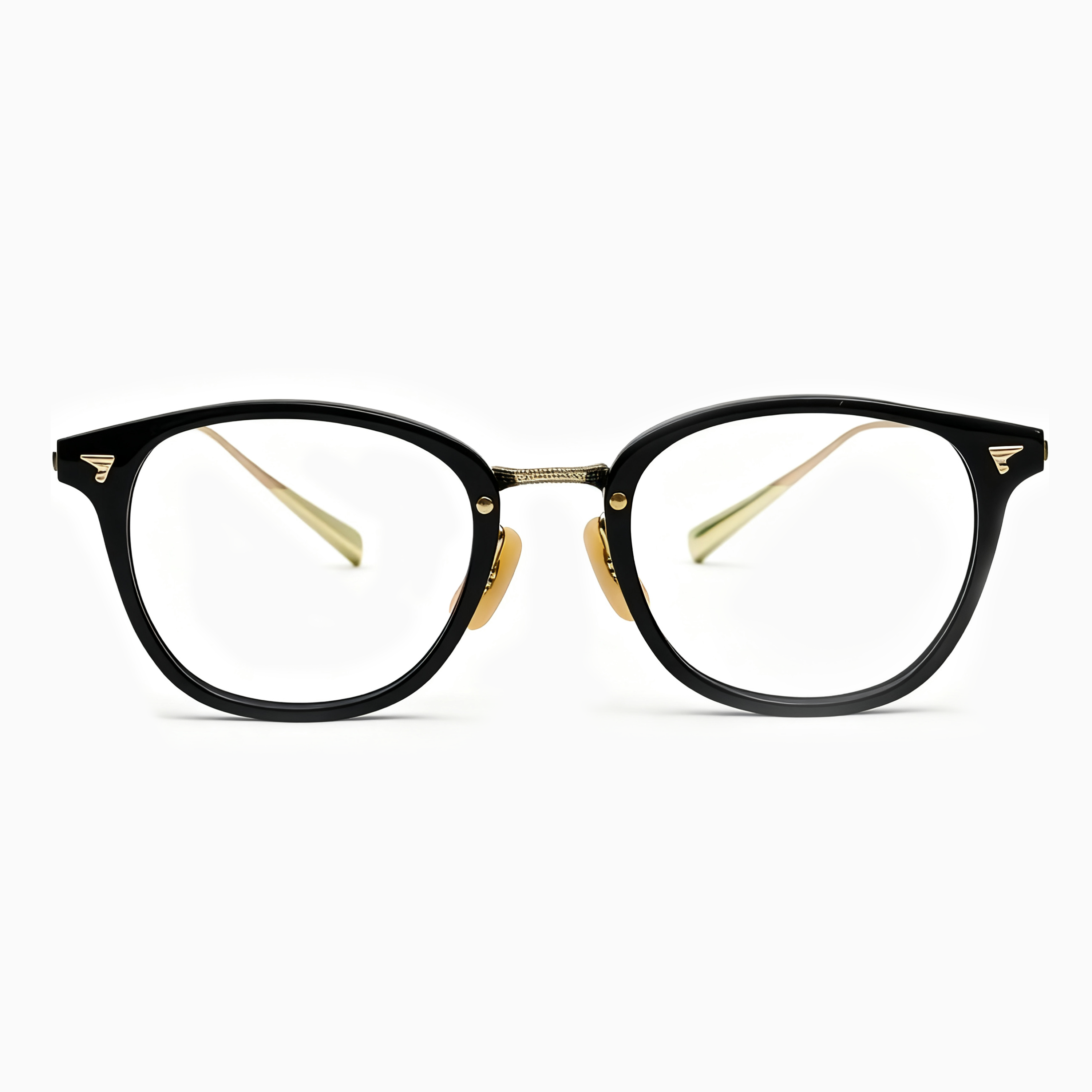 Eterlens| 10.8g クラシックなボストン型アセテートチタンメガネ|メタルブリッジ|オーダーメイド