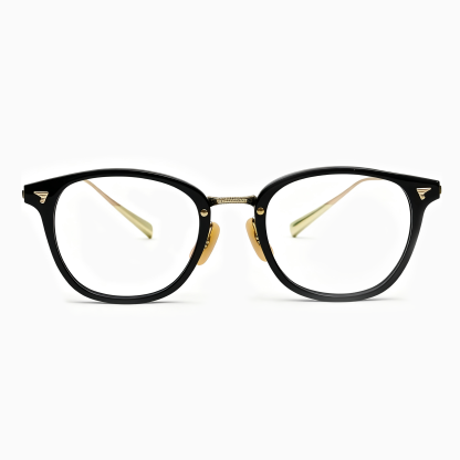 Eterlens| 10.8g クラシックなボストン型アセテートチタンメガネ|メタルブリッジ|オーダーメイド