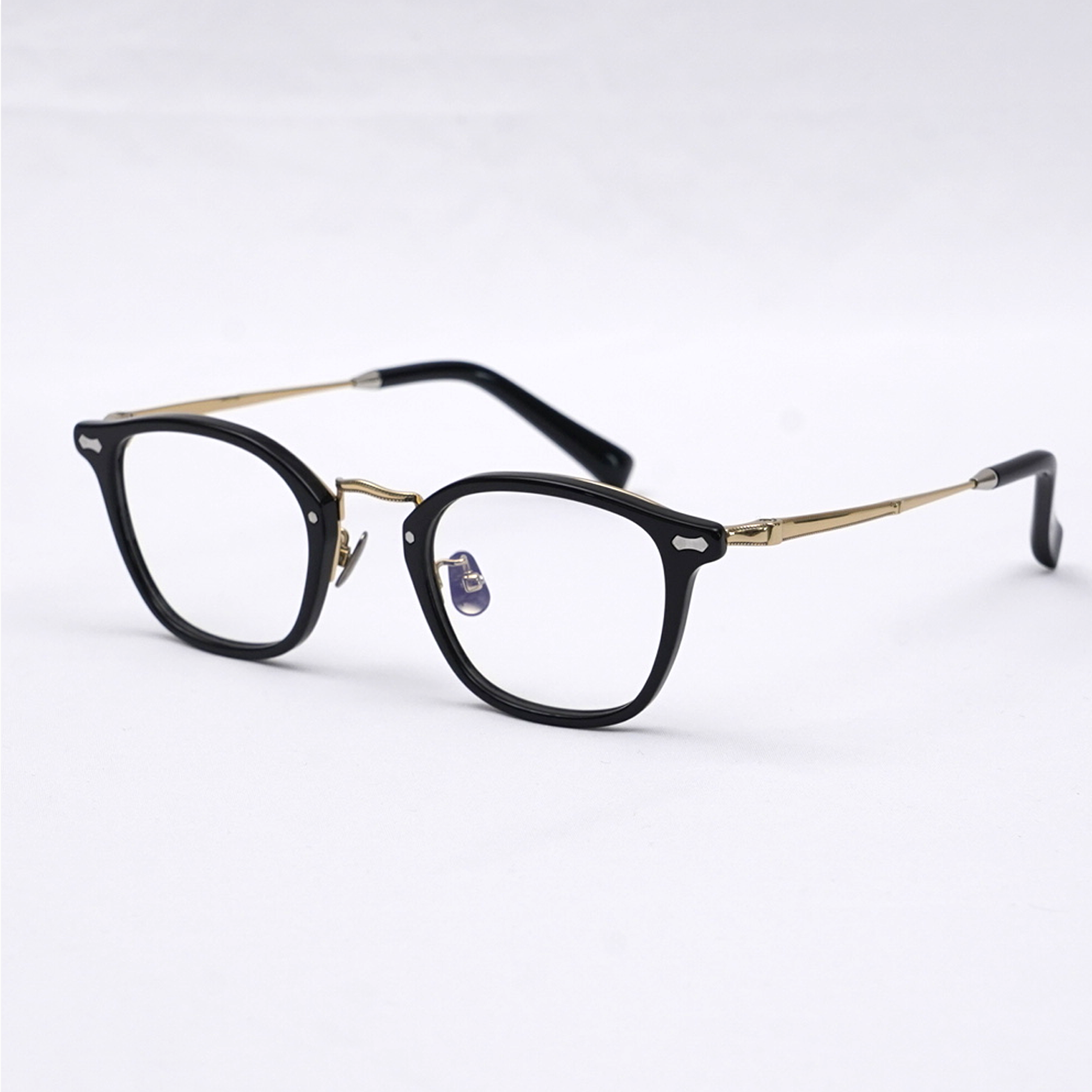 Eterlens|15.8g ウェリントン型メタルブリッジメガネ|クラシックなデザイン|オーダーメイド