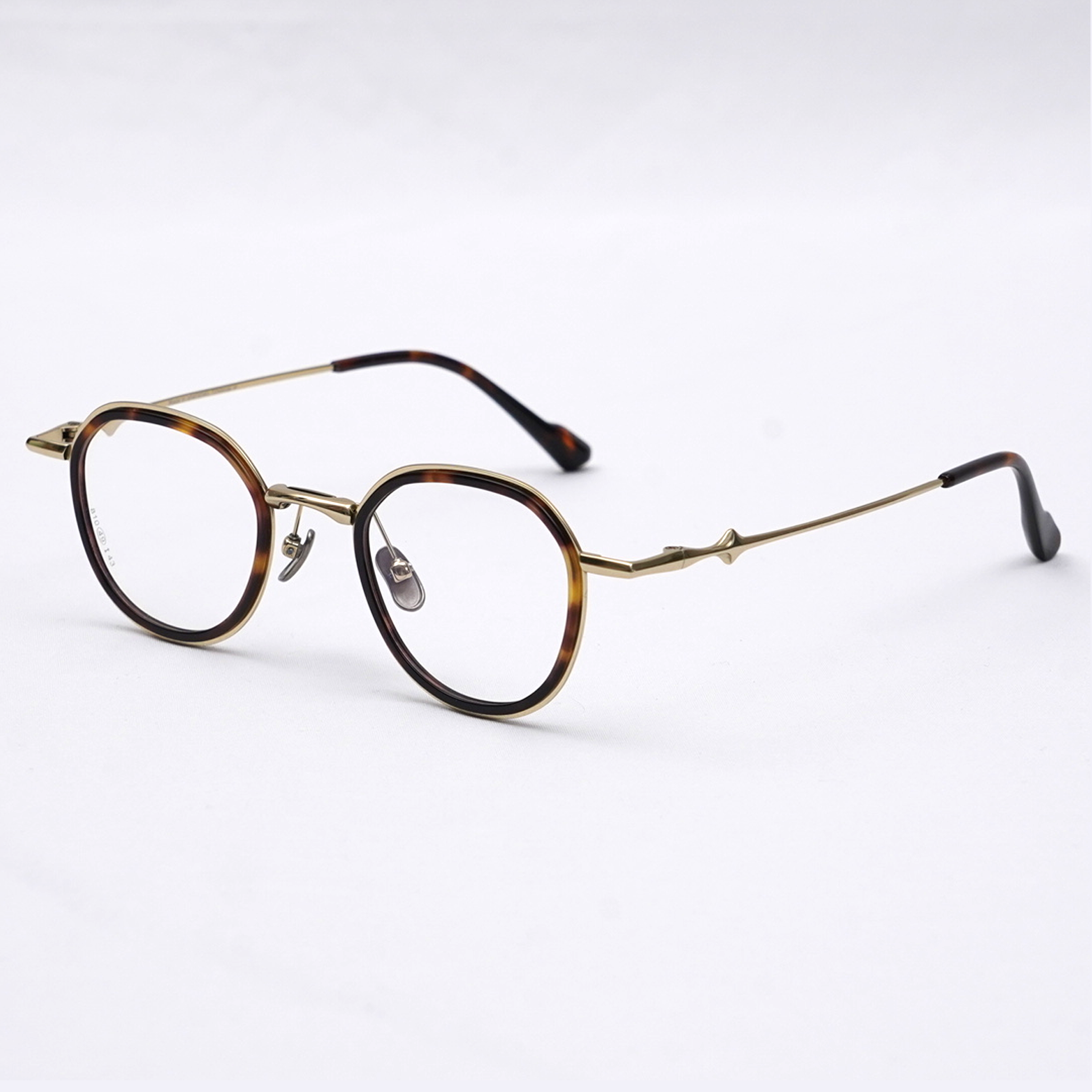 Eterlens | 12.5g  チタン+アセテート縁取り二重構造レトロ風メガネ | 贅沢な工芸 | オーダーメイド