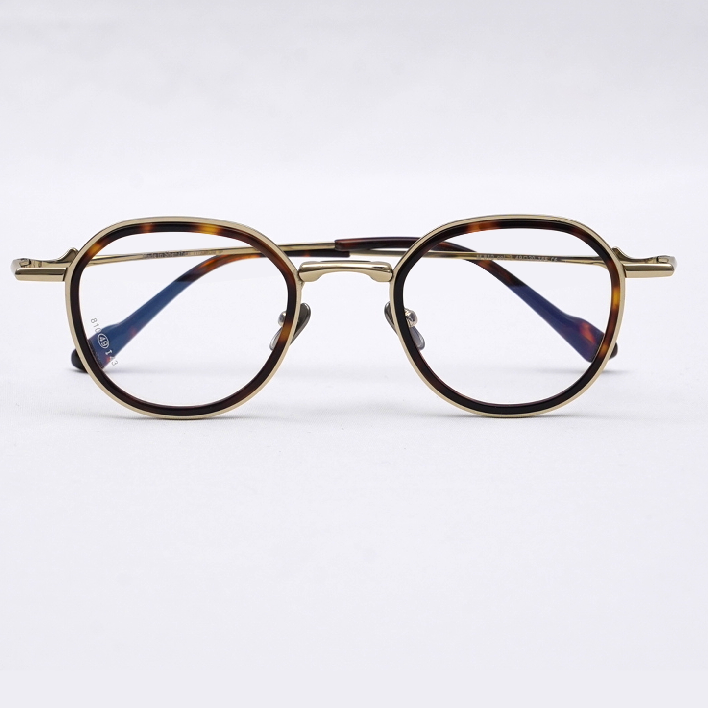 Eterlens | 12.5g  チタン+アセテート縁取り二重構造レトロ風メガネ | 贅沢な工芸 | オーダーメイド