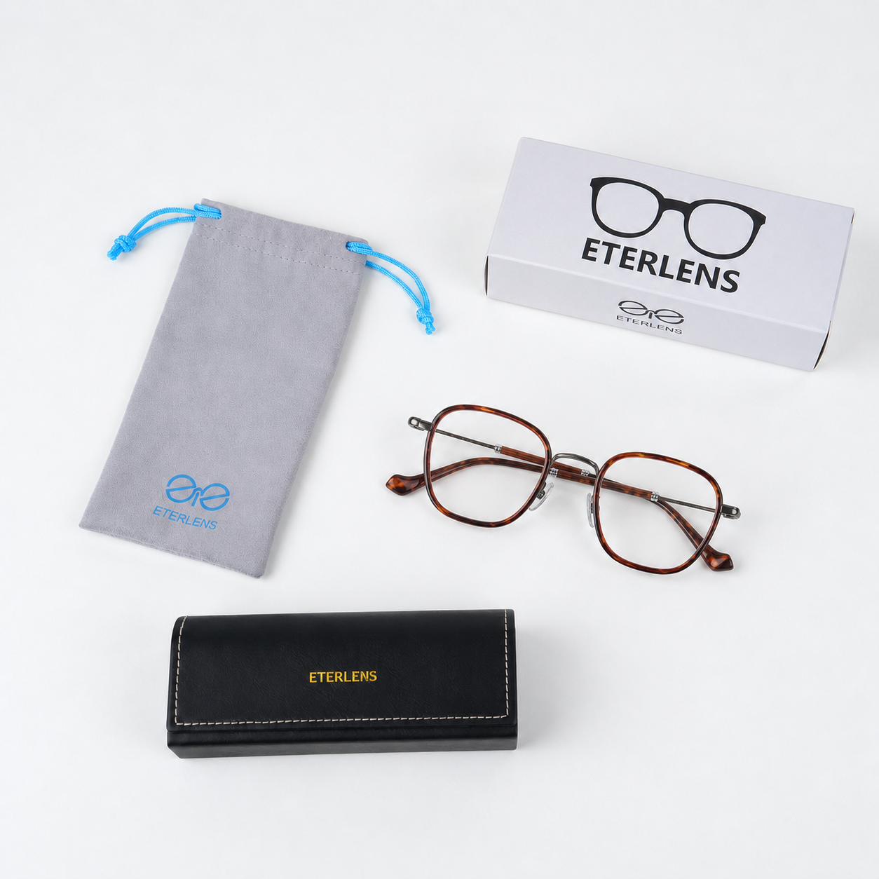Eterlens メガネフレーム【天然紫檀×βチタン】13.5g超軽量 度付き対応 遠近両用 近視・老眼対応 目に優しい ズレにくい ボストン型 おしゃれ 伊達メガネ レディース メンズ