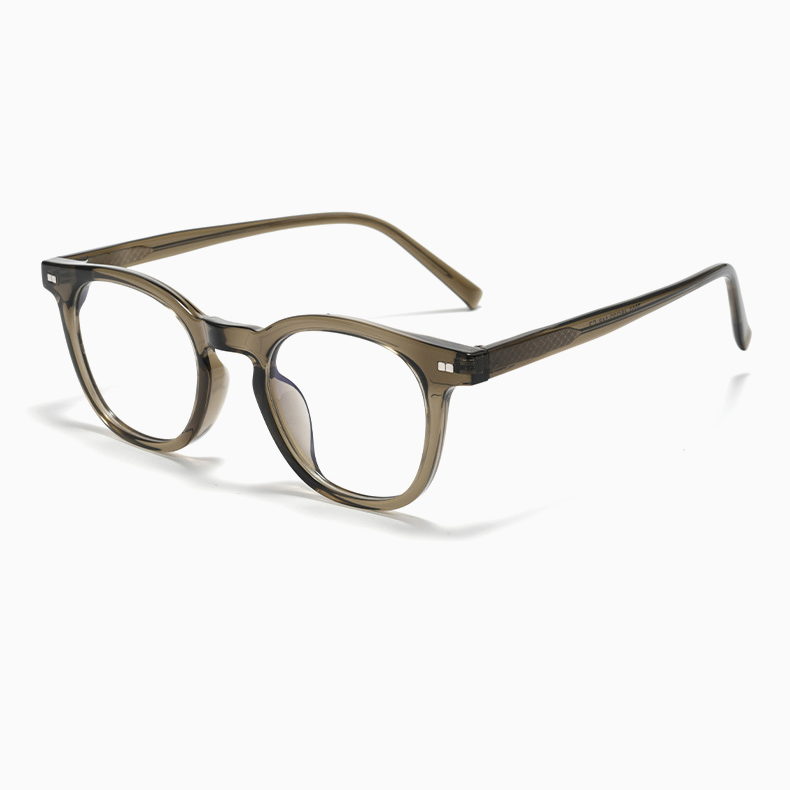 Eterlens｜ボストン型キーホールブリッジ超軽量芯張りメガネ｜度付き対応｜素顔にマッチ