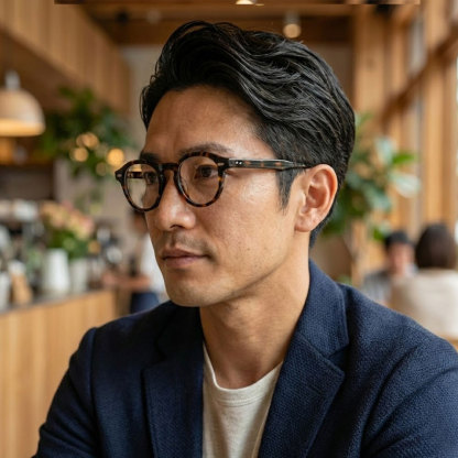 【職人仕上げ・超軽量】｜Eterlens  CROWN｜クラウンパント メガネ｜べっ甲柄｜キーホールブリッジ｜ヴィンテージ風 アセテート｜度付き対応 ユニセックス