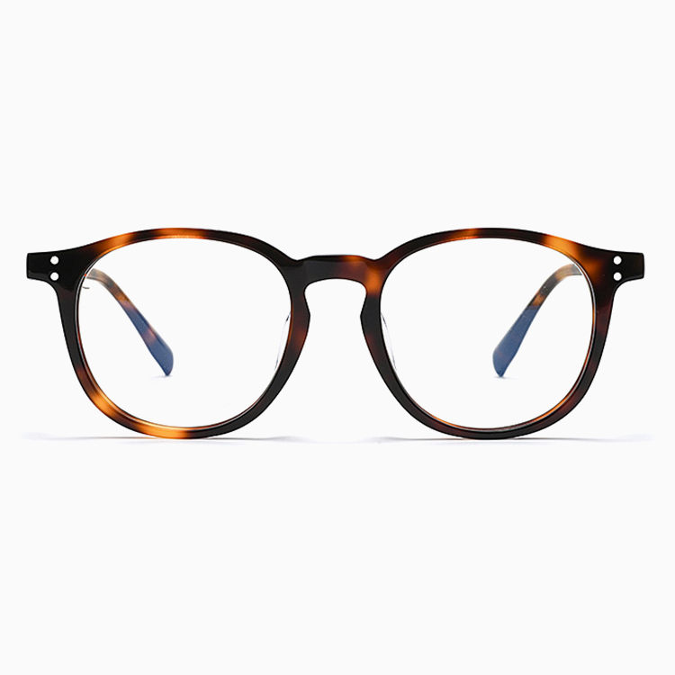 14.8g軽やか｜べっこうボストン型｜抜け感コーデ｜ 通勤にもなじむ｜ユニセックス｜Amber Round｜Eterlens