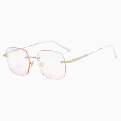 Eterlens チークカラーレンズ機能付き新作リムレス老眼鏡-Eterlens