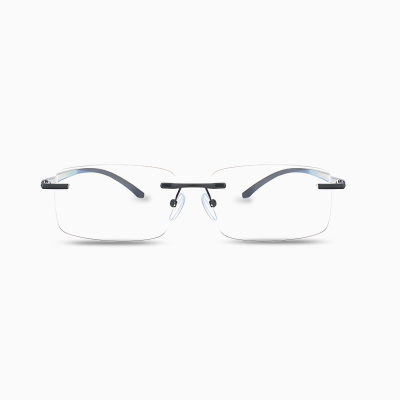 【究極の超軽量設計・1本で3役】Eterlens ゼロ・フレックス 遠近両用 調光メガネ | 付けていることを忘れる超軽量設計 | ツーポイント | ブルーライトカット 老眼鏡 おしゃれ - 商品画像 1/6 (Rimless Progre