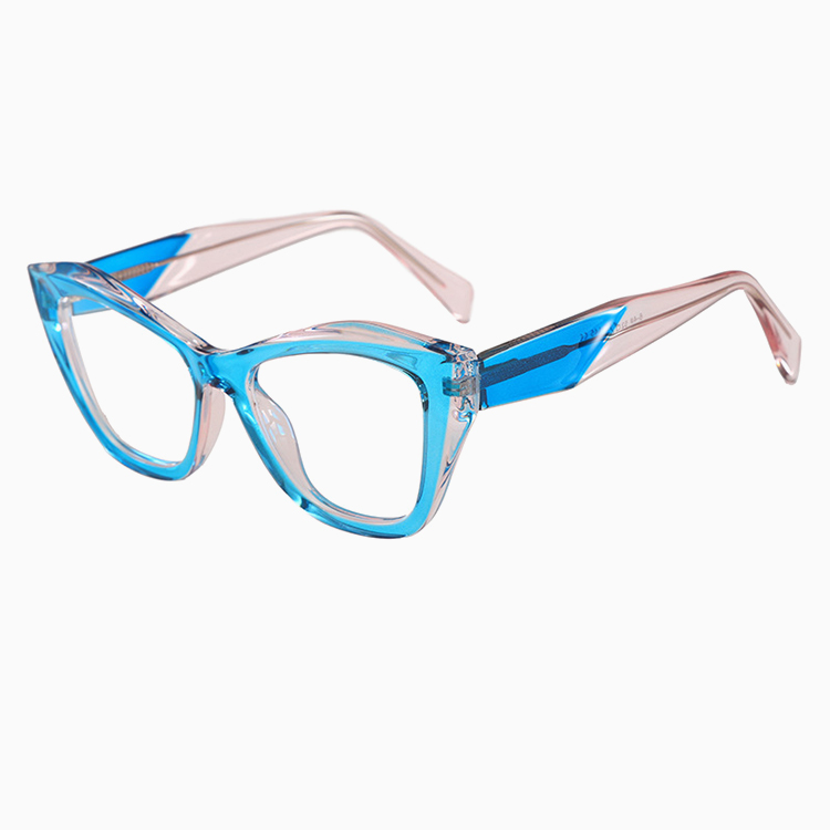 【小顔効果・やわらかな華やかさ】Eterlens 老眼鏡 おしゃれ キャットアイ 幾何学メガネ | TR超軽量フレーム | ブルーライトカット・レディース - 商品画像 10/10 (CatEye BlueGuard)