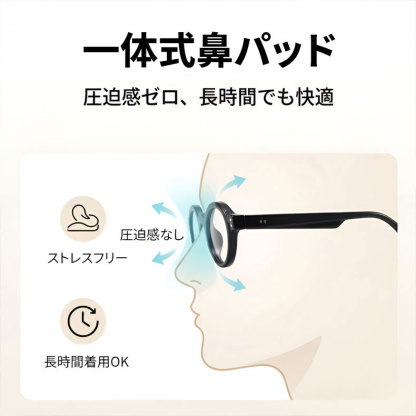 時の円環コレクション| レトロ風ラウンドフレーム老眼鏡 | Round BlueGuard - 商品画像 6/18