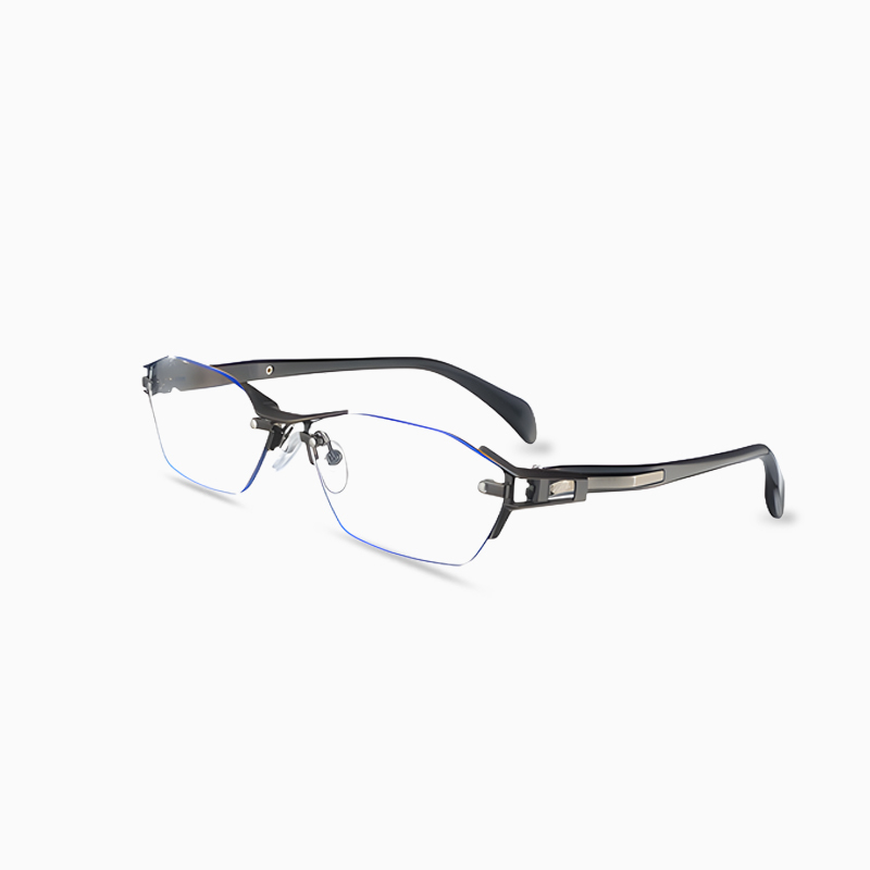 Eterlens ブルーライトカット調光機能付きリムレス老眼鏡-Eterlens