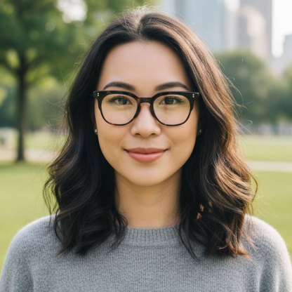 Eterlens│高級感のあるボストンフレーム | 幅広キーホールブリッジメガネ