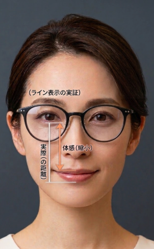 中顔面短縮効果