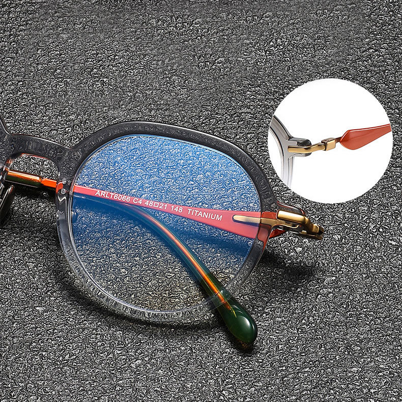 Eterlens|ミニマルなチタン製小さめメガネ|クラシックレトロ