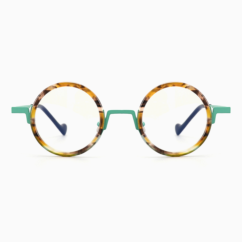 Eterlens｜おしゃれでヒップホップ風チタンアセテート製メガネ｜ユニークでトレンド感漂う｜オーダーメイド