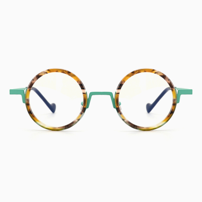 Eterlens｜おしゃれでヒップホップ風チタンアセテート製メガネ｜ユニークでトレンド感漂う｜オーダーメイド