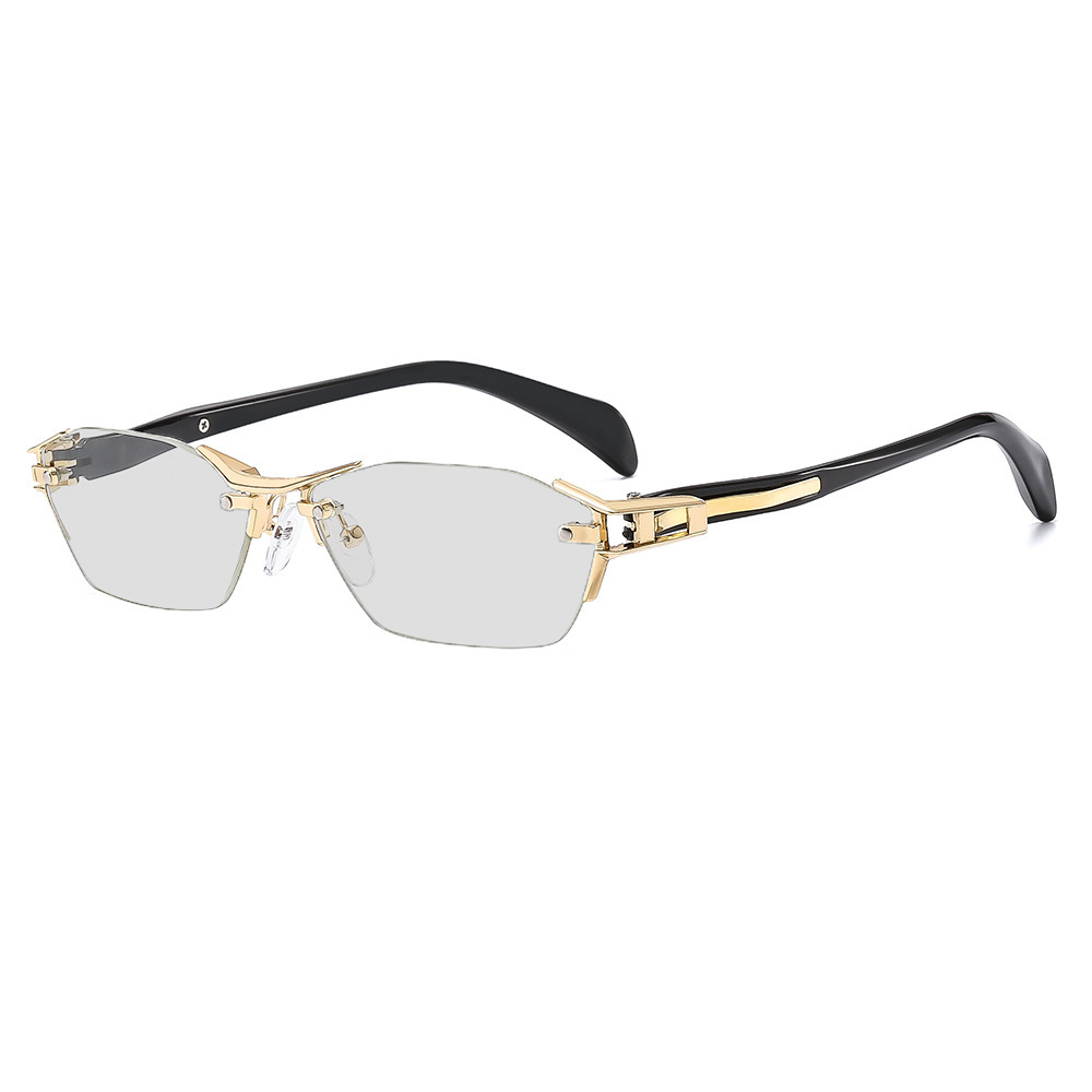 Eterlens ブルーライトカット調光機能付きリムレス老眼鏡-Eterlens