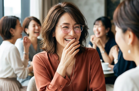 同窓会・お出かけ チークメガネ