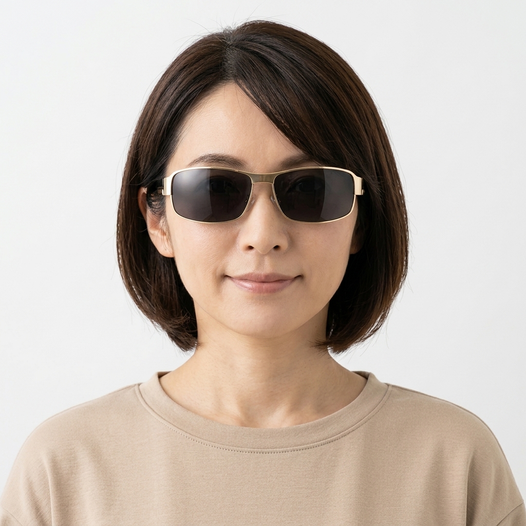 Eterlens【昼夜兼用偏光サングラス】昼夜兼用、多機能、目に優しい、アクセサリー、紫外線対策 - model wearing image (AI generated, QA passed)