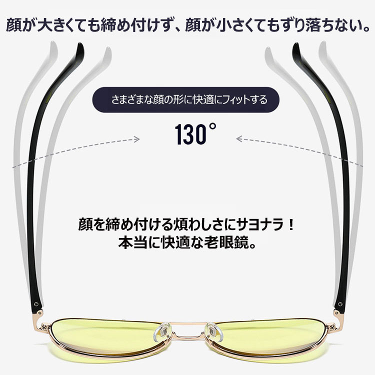 Eterlens  男女兼用砂塵・花粉対策、ナイトビジョン 遠近両用調光老眼鏡-Eterlens