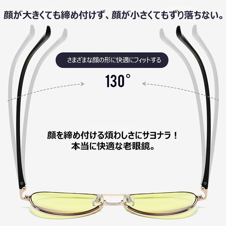 Eterlens  男女兼用砂塵・花粉対策、ナイトビジョン 遠近両用調光老眼鏡-Eterlens