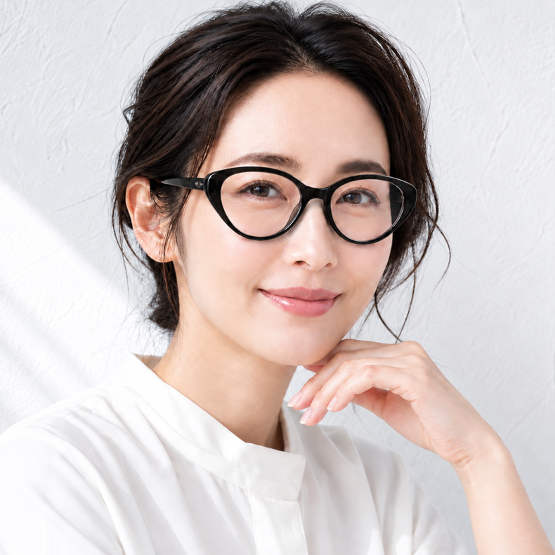 【リフトアップ効果・一番人気】Eterlens レディース フォックス型 リーディンググラス｜小顔見え｜エレガント｜ブルーライトカット