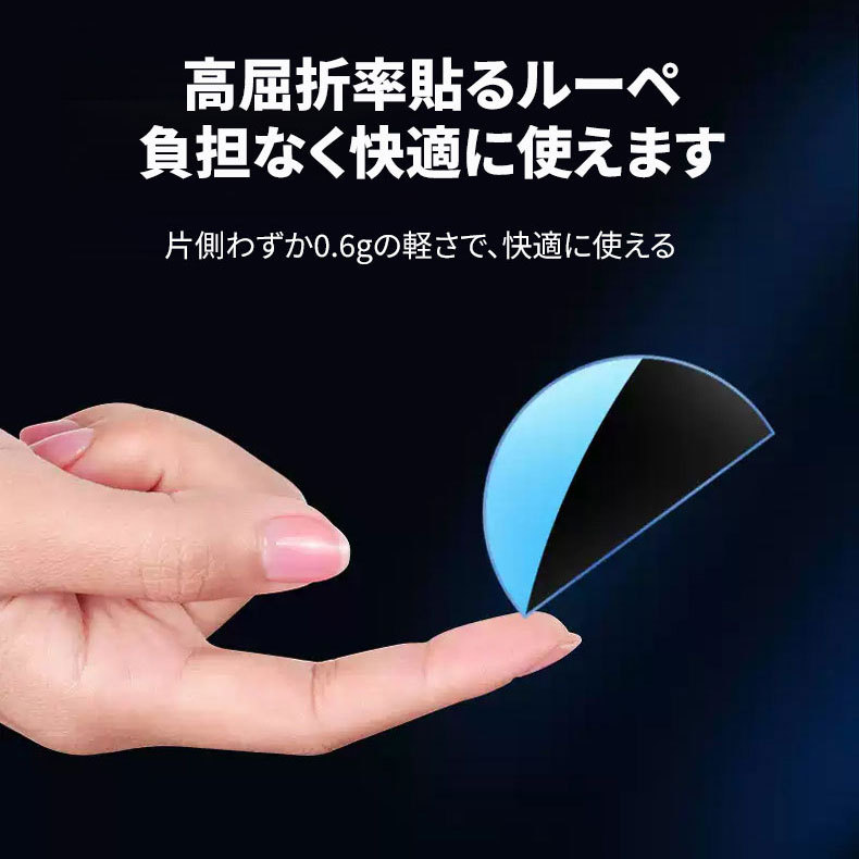 Eterlens │液体シリコン製貼るルーペ│近視メガネにも貼り付けOK