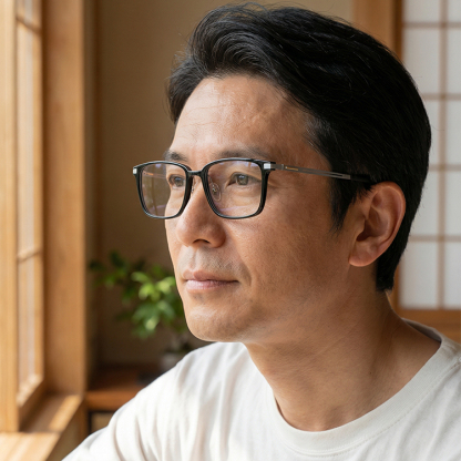 Eterlens│ウェリントンフレームメガネ