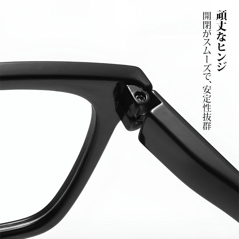 Eterlens | クラシックなウェリントン型細リム老眼鏡 | ブルーライトカット | コーデしやすい