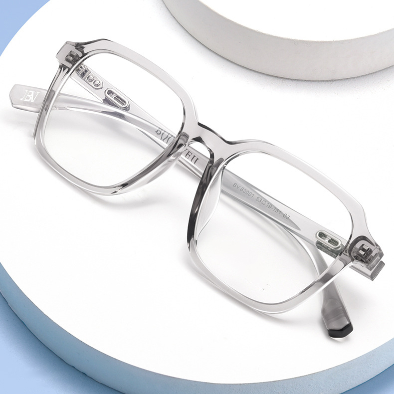 【輪郭補正・レトロモダン】Eterlens ビッグスクエアフレーム | 超軽量17.5g TR素材 | お洒落ですっぴん隠し | ブルーライトカット 度付き対応メガネ - 商品画像 4/8 (Wellington RxReady)