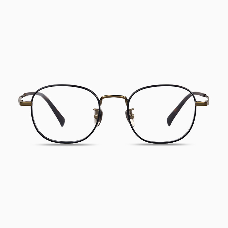 Eterlens|丸みを帯びたスクエア型チタンメガネ|デザイナーズモデル|オーダーメイド