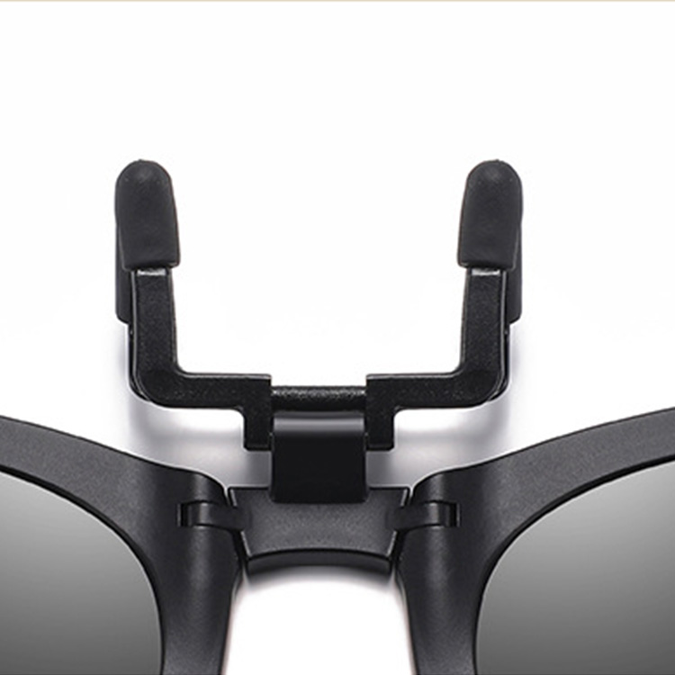 Eterlens｜10g リベット付きメタルフレーム｜偏光・眩しさ対策｜跳ね上げ式折りたたみクリップオンサングラス - 商品画像 6/12 (Oval Polar)