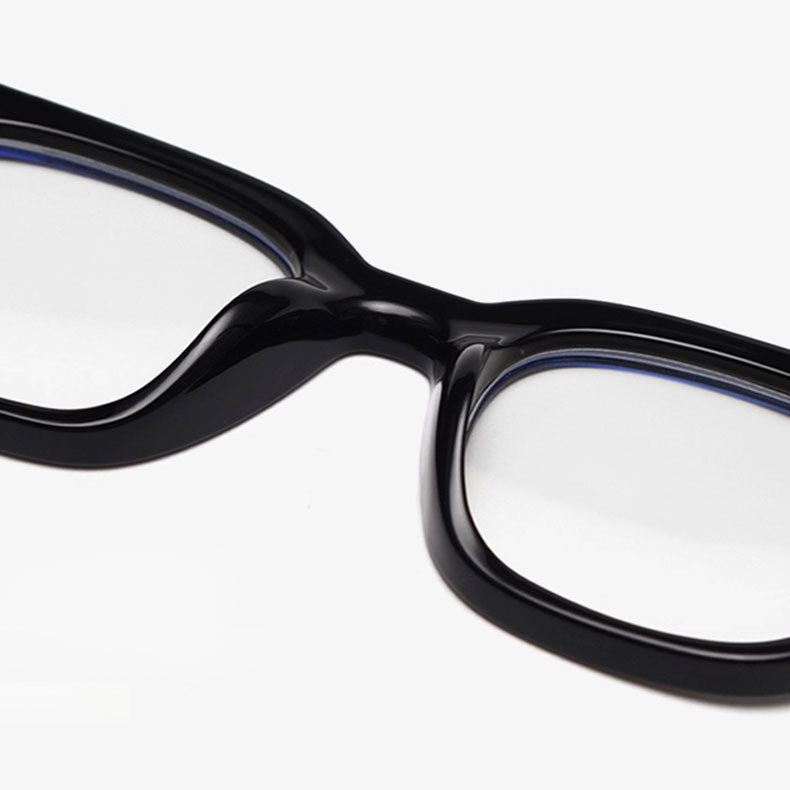 Eterlensレトロ風太セルフレームメガネ | クラシックな太セル | コーデしやすい