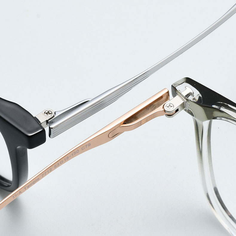 Eterlens 知性の窓｜17.8g  レトロ感漂うビッグフレームメガネ | ファッショナブルなグラデーションカラー｜素っぴんでも盛れる一本 - 商品画像 11/18 (Wellington FoldLite)