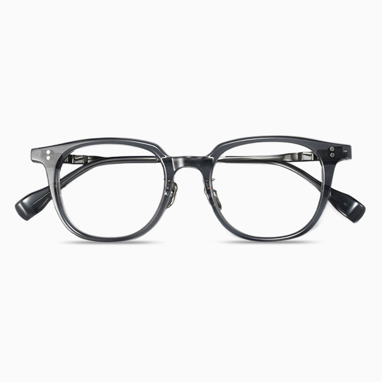 Eterlens｜16.4g ボストン型アセテートチタン製メガネ｜レトロ風｜オーダーメイド