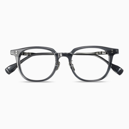 Eterlens｜16.4g ボストン型アセテートチタン製メガネ｜レトロ風｜オーダーメイド