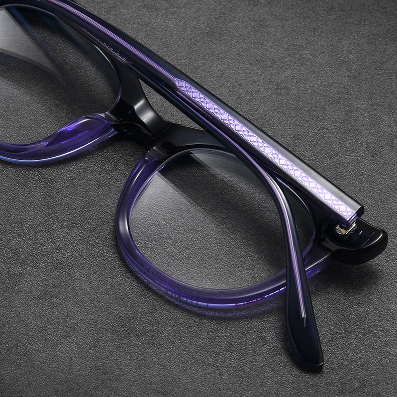 Eterlens｜派手なバイカラーブローフレームメガネ｜おしゃれで個性的