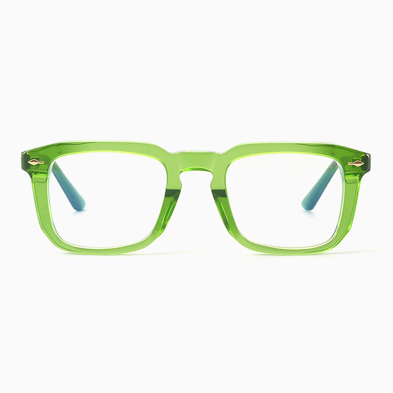 Eterlens｜ウェリントン型アセテート製素顔に映えるメガネ｜アート感漂う太縁｜オーダーメイド