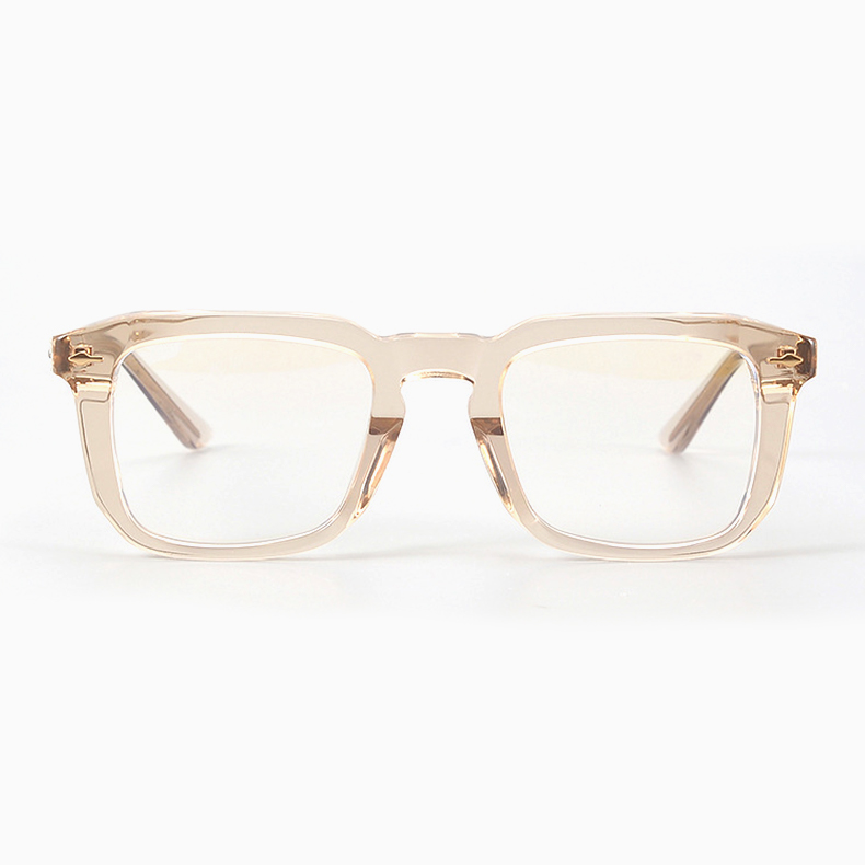 Eterlens｜ウェリントン型アセテート製素顔に映えるメガネ｜アート感漂う太縁｜オーダーメイド