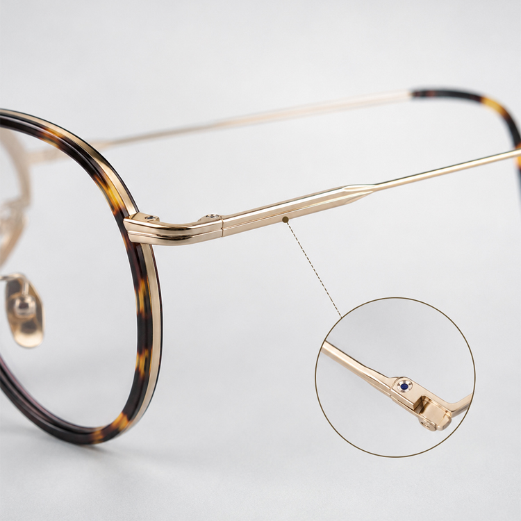 【超軽量・小顔効果】Eterlens｜チタン製ボストン型メガネ│しなやかにフィットするテンプル設計｜アジア人の顔立ちに合わせた｜軽やかでやさしいかけ心地｜上質感溢れる
