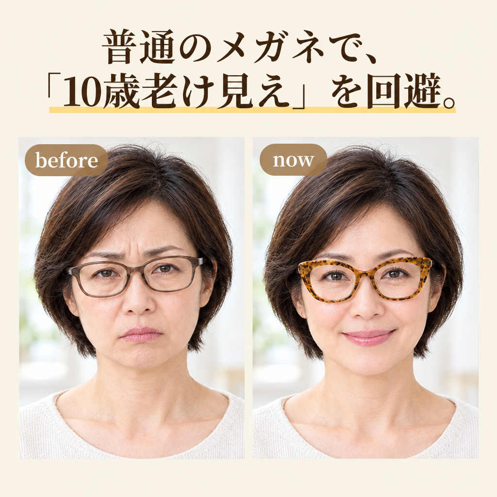 【若見え・小顔効果】Eterlens フォックス型 老眼鏡 おしゃれ | 究極の小顔効果ビッグフレーム | 上品さ漂うレディース老眼鏡 商品画像 3