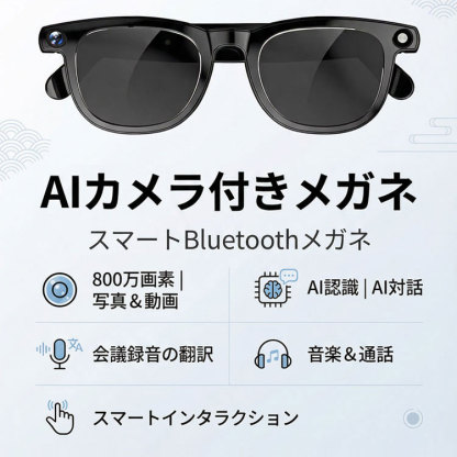 Eterlensスマートメガネ│写真撮影│AI翻訳│物体認識