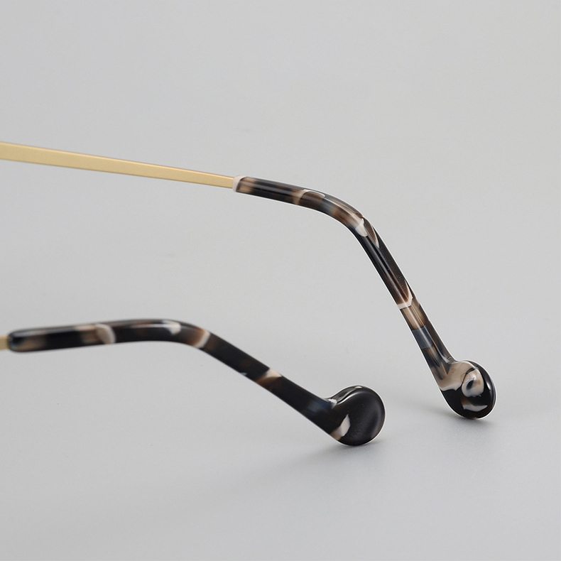 Eterlens｜おしゃれでヒップホップ風チタンアセテート製メガネ｜ユニークでトレンド感漂う｜オーダーメイド