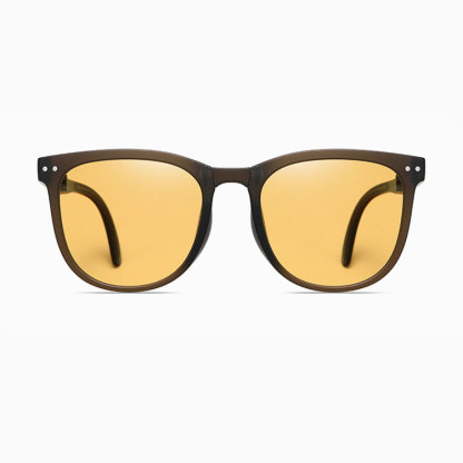 Eterlens | スクエアフレーム  TR90 | カラーレンズ  折りたたみ可能  | uv400 偏光サングラス-Eterlens