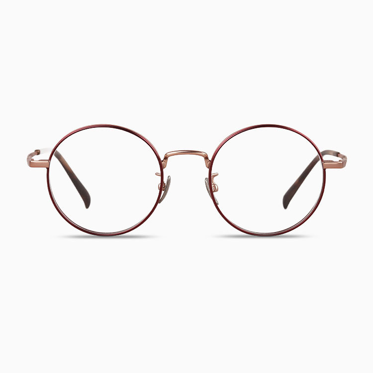 Eterlens | レトロな超軽量チタン製ラウンドフレームメガネ | 匠の技を光る一本 | オーダーメイド