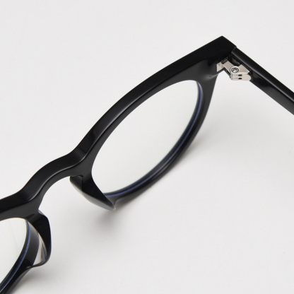 Eterlens｜デザイナーコレクションのボストン型フレーム｜度付き対応｜キーホールブリッジメガネ-Eterlens