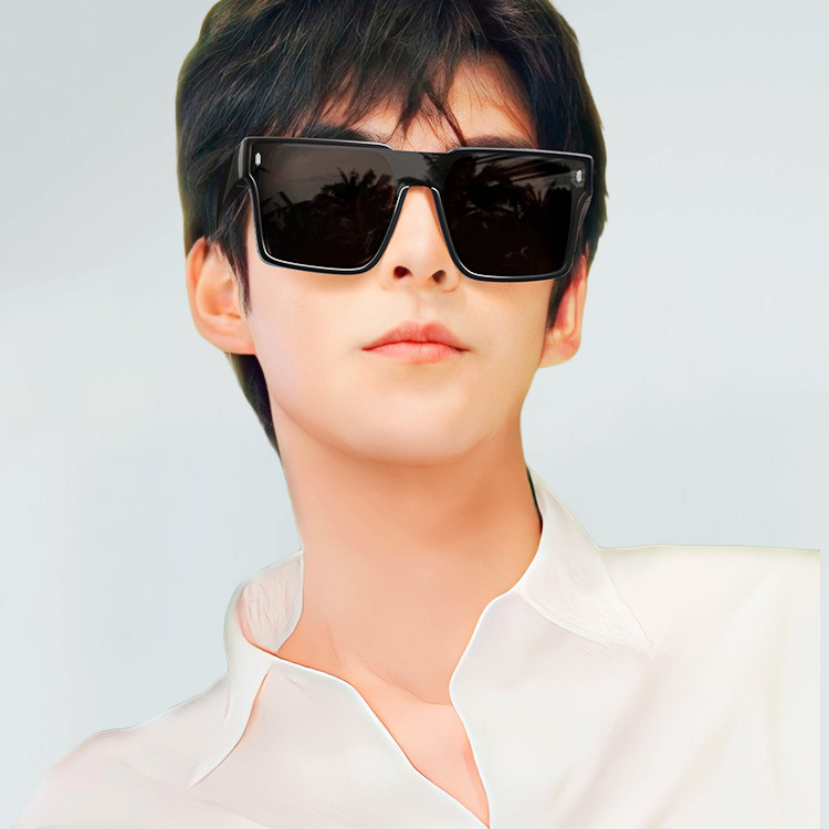 Eterlens｜大きめスクエア型ドライブメガネ｜UVカット偏光レンズ｜欧米風オーバーグラス-Eterlens