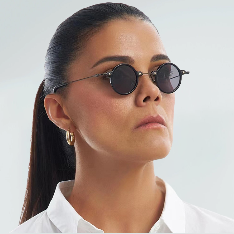 Eterlens 小さめの個性ラウンドフレーム|UV400|ヒップホップ風サングラス-Eterlens