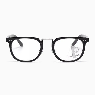 Eterlens リーディングミラー \"ワン・ビジョン\" | これ1本で遠くも近くも、室内も屋外も。| 遠近両用 兼 調光サングラス | クラシックなサーモントブロー メンズ - 商品画像 1/5 (Wellington Progres