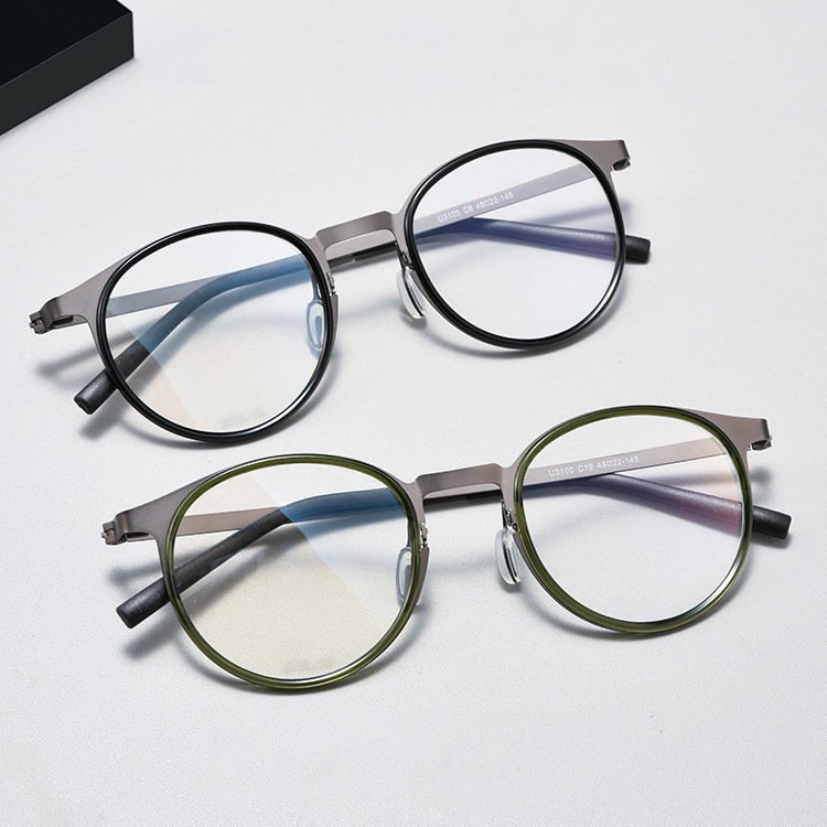 Eterlens｜高級感のあるラウンド型フレーム｜度付き対応｜レトロ風メガネ