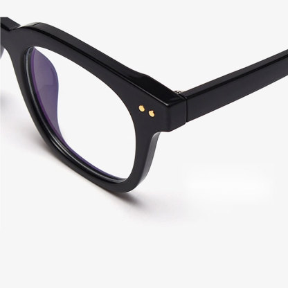 Eterlensレトロ風太セルフレームメガネ | クラシックな太セル | コーデしやすい